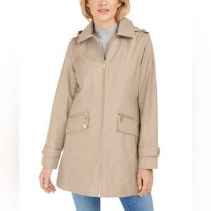 NWOT Michael Kors Hooded Water-Resistant Raincoat